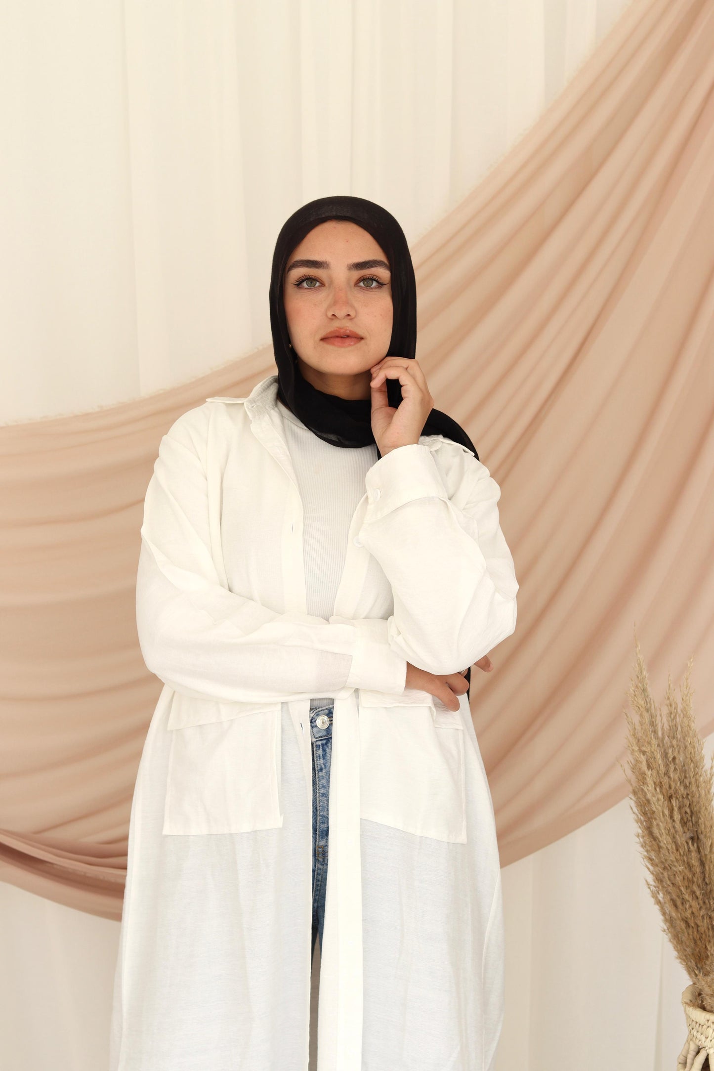 Kimono shirt long -free size