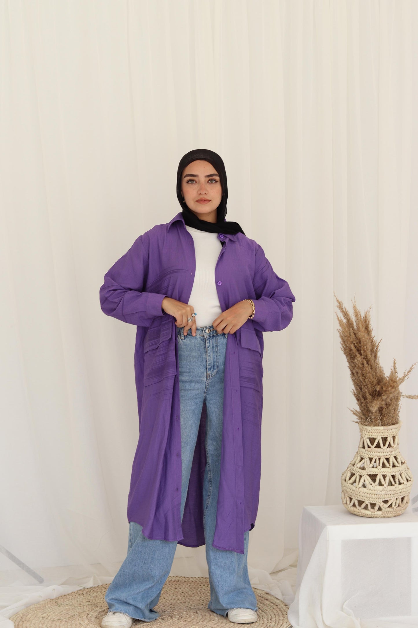 Kimono shirt long -free size
