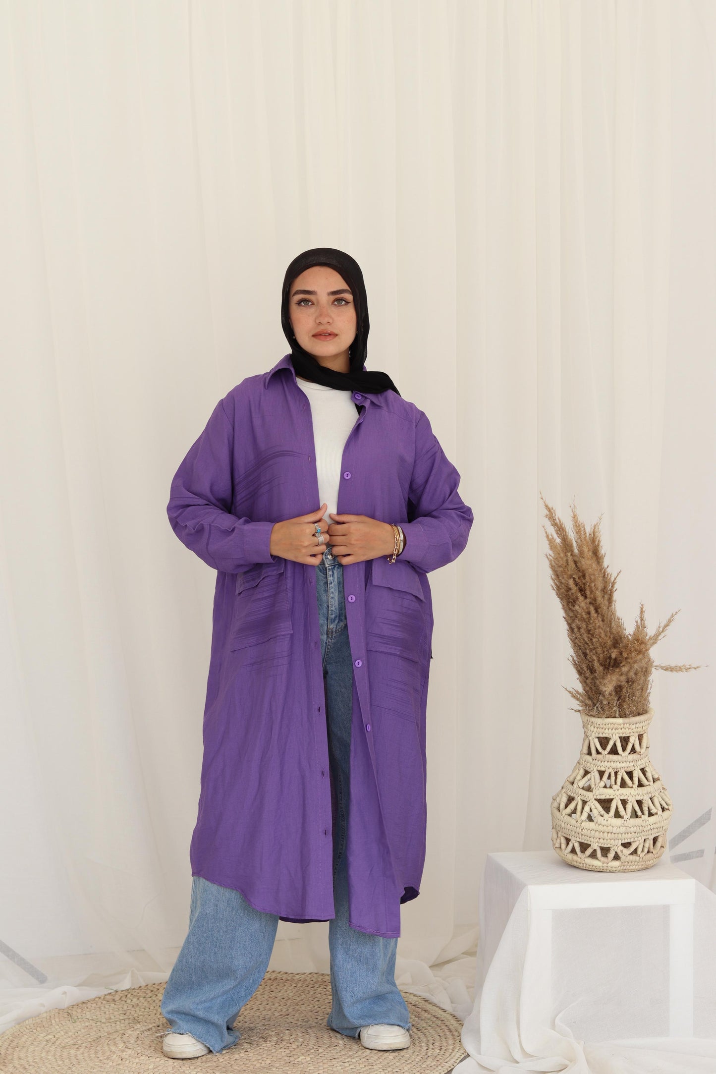Kimono shirt long -free size