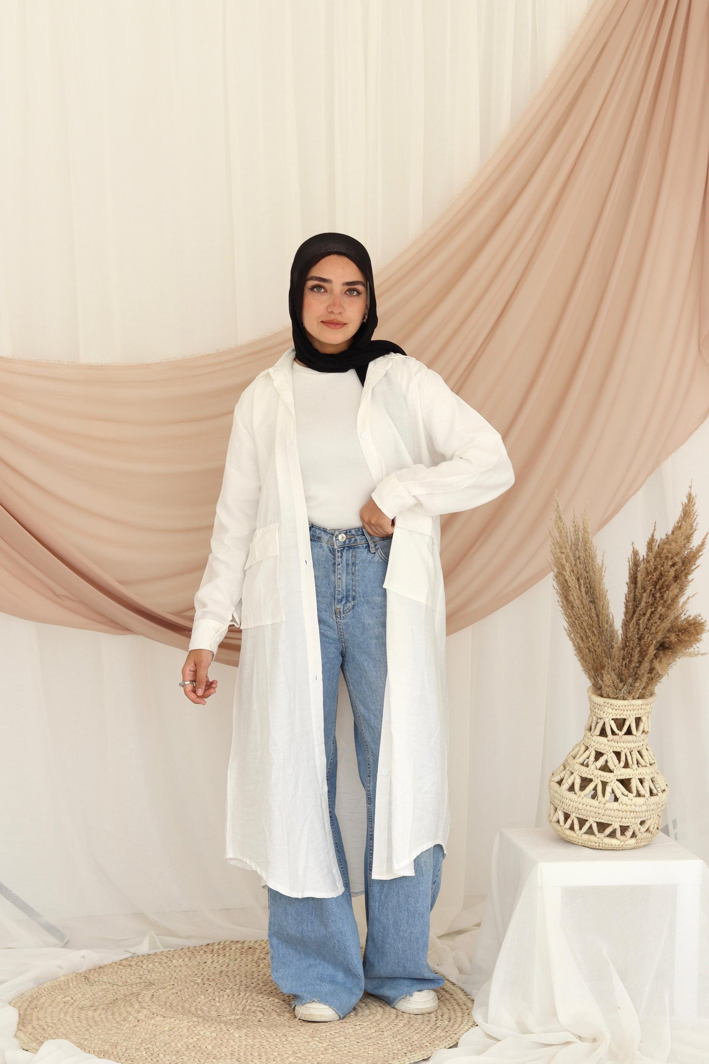Kimono shirt long -free size