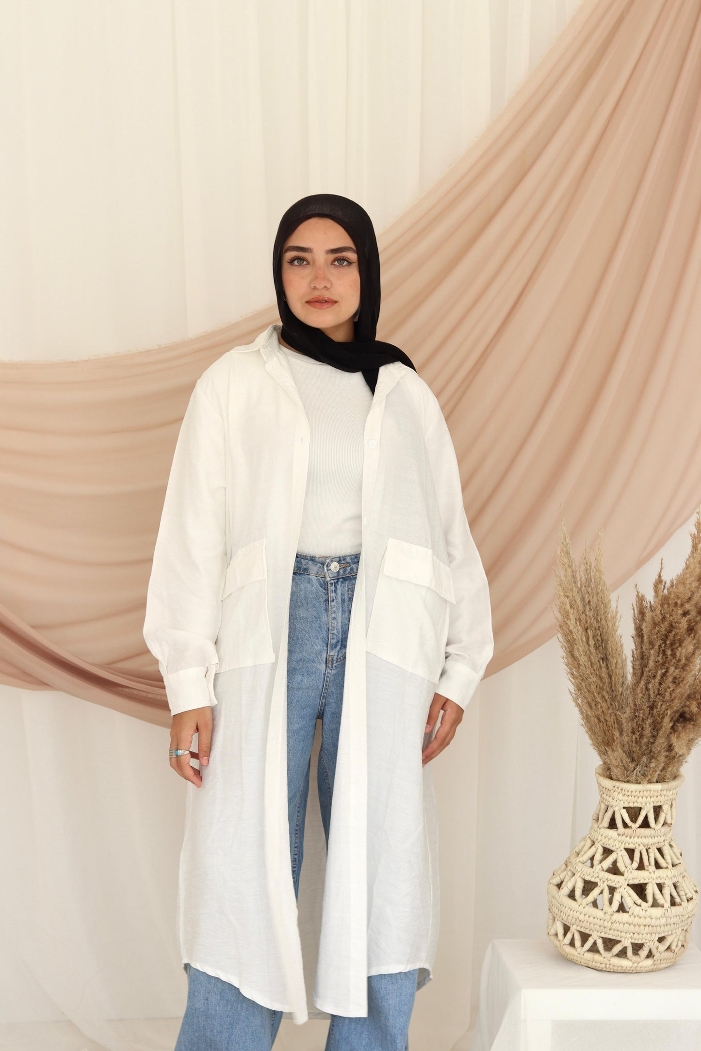 Kimono shirt long -free size