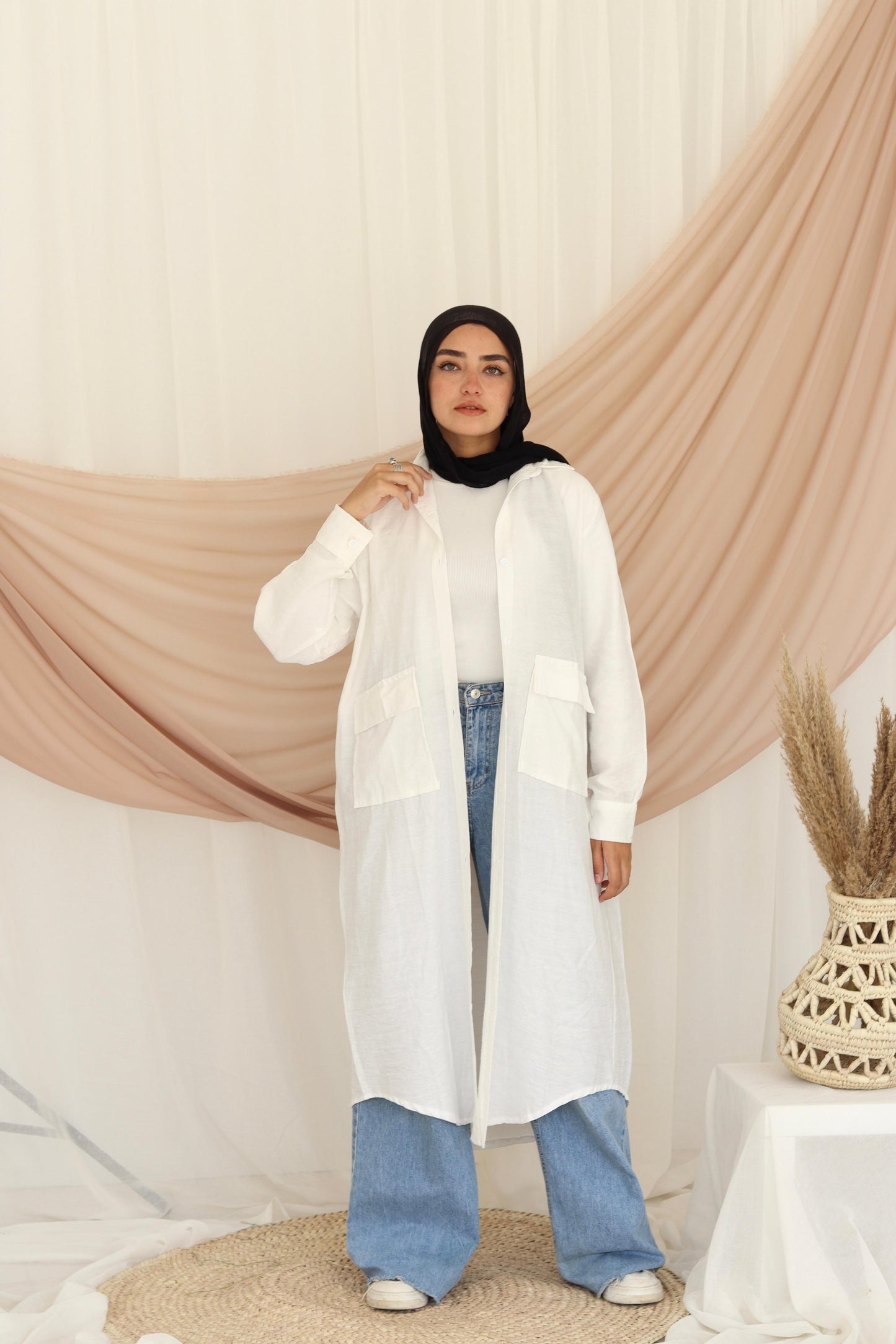 Kimono shirt long -free size