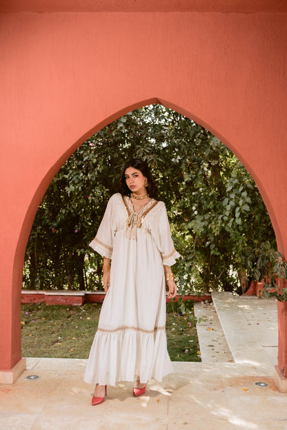 Timeless Elegance: Handcrafted Embroidered Dress