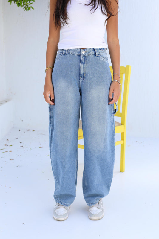 Flowy Fit Denim Pants