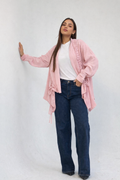 Fingers Linen Kimono- pink