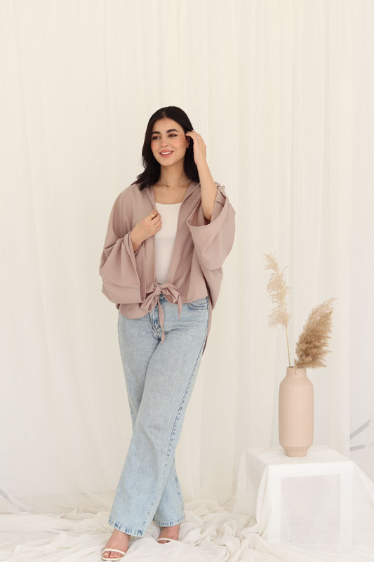 tied cardigan