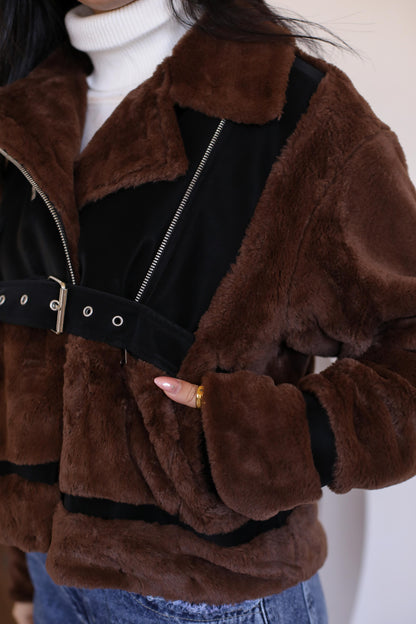 Fur padded jacket