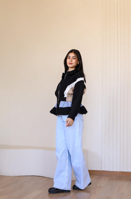 Wool mixed jacket