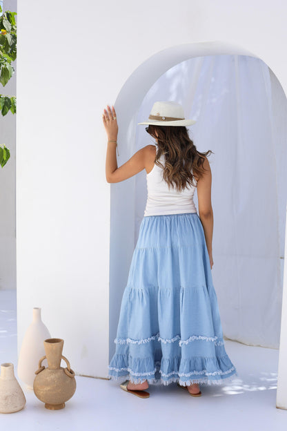 Ocean Breeze Tiered Skirt