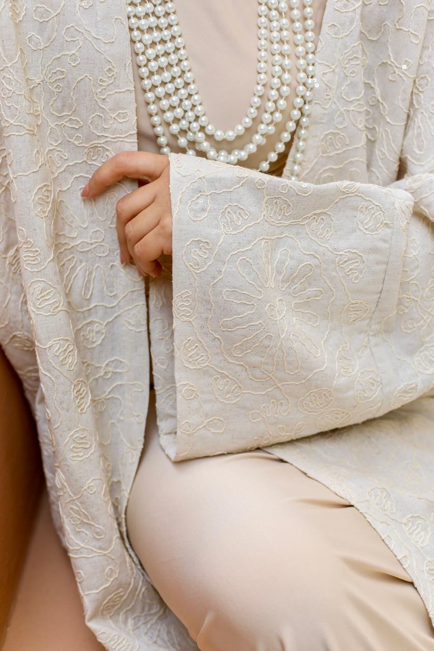 Dey Handmade Kaftan- OffWhite