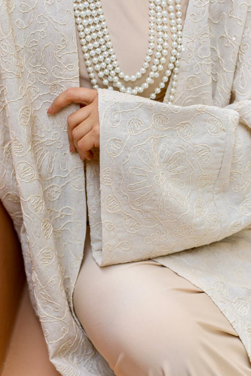 Dey Handmade Kaftan- OffWhite