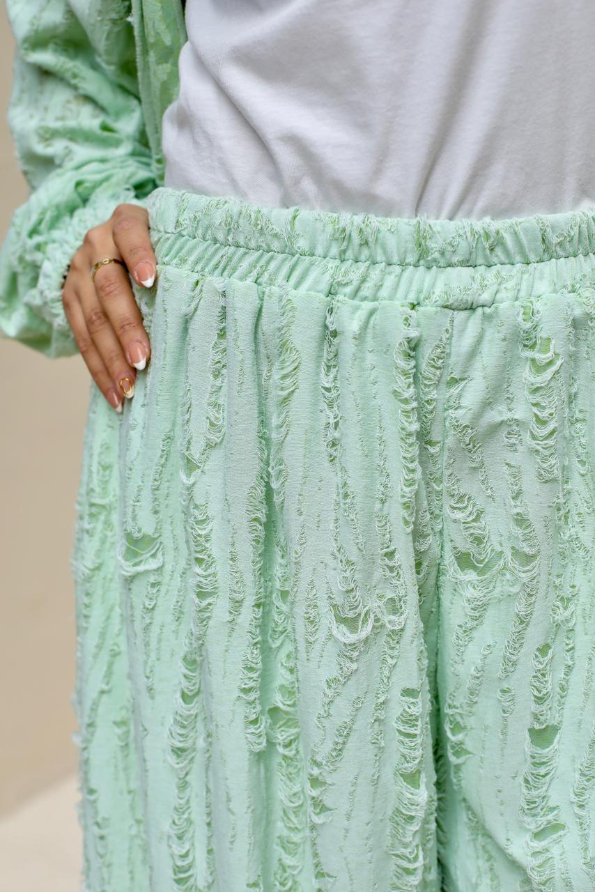Snipped Summer Cotton Set-Mint