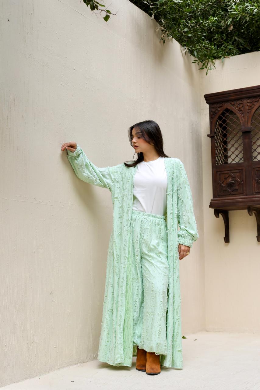 Snipped Summer Cotton Set-Mint