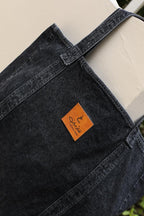 Denim Statement Bag - Grey