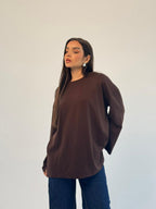 Daily Comfort Blouse - Brown