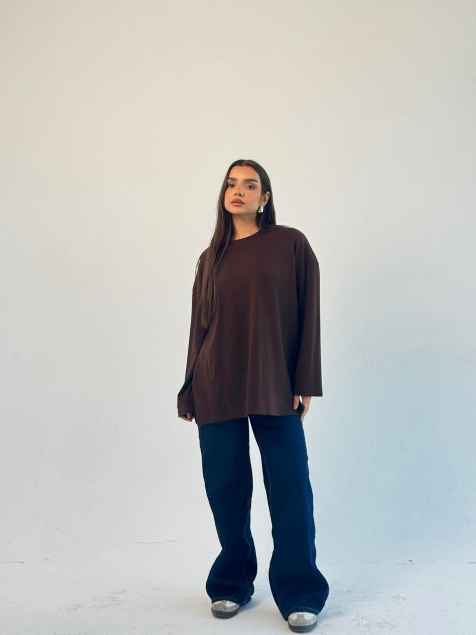 Daily Comfort Blouse - Brown