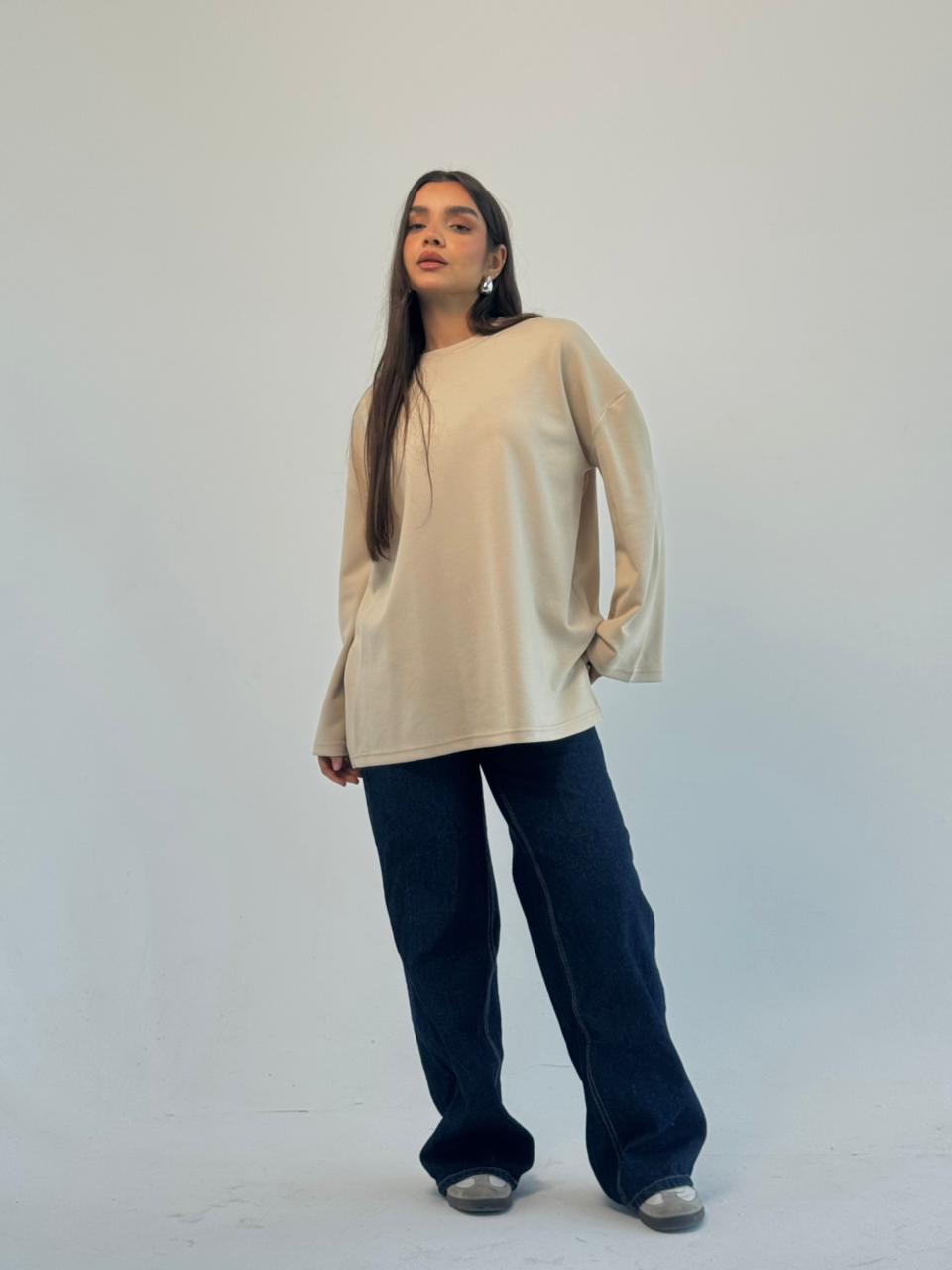 Daily Comfort Blouse - Beige