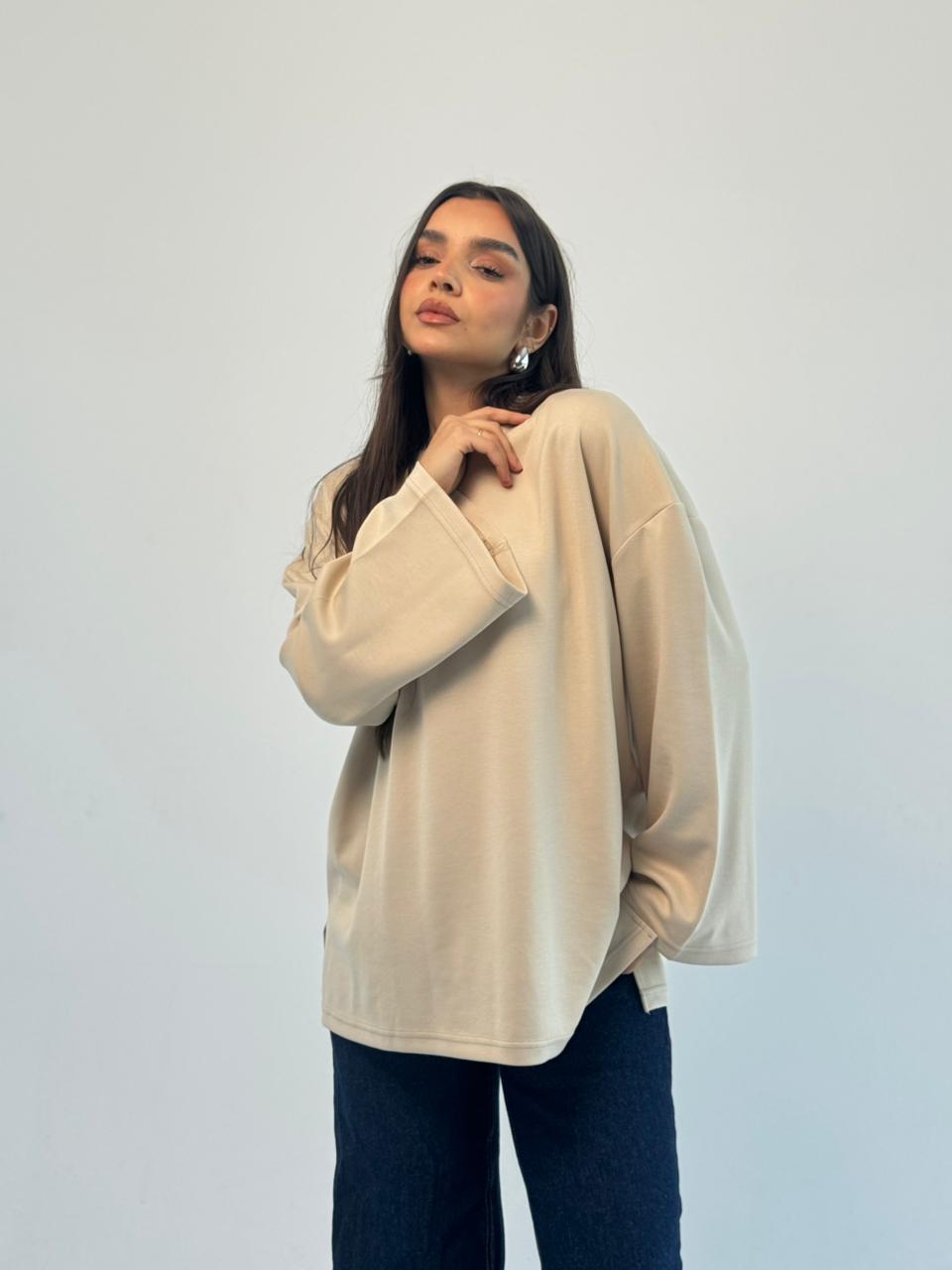 Daily Comfort Blouse - Beige
