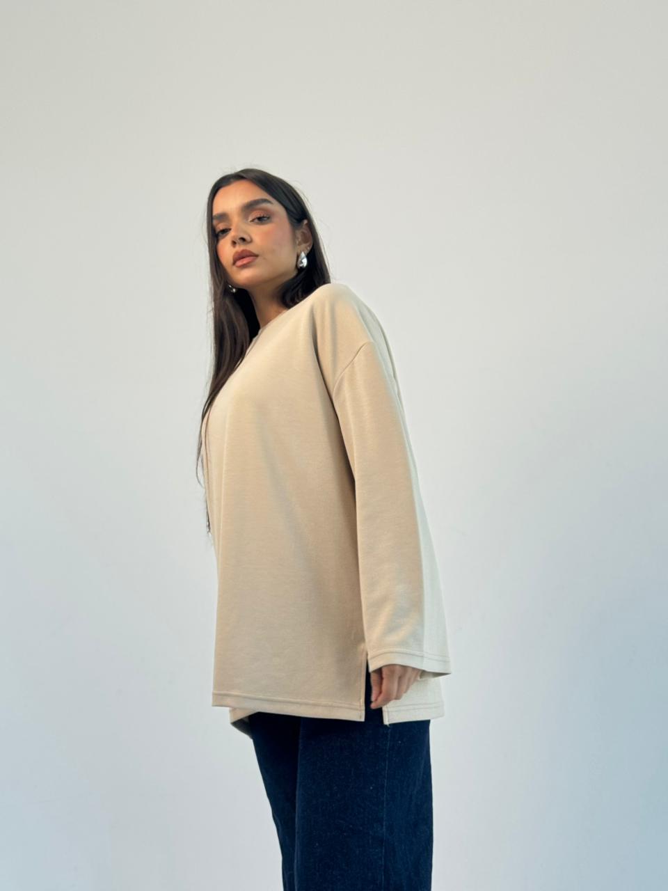 Daily Comfort Blouse - Beige