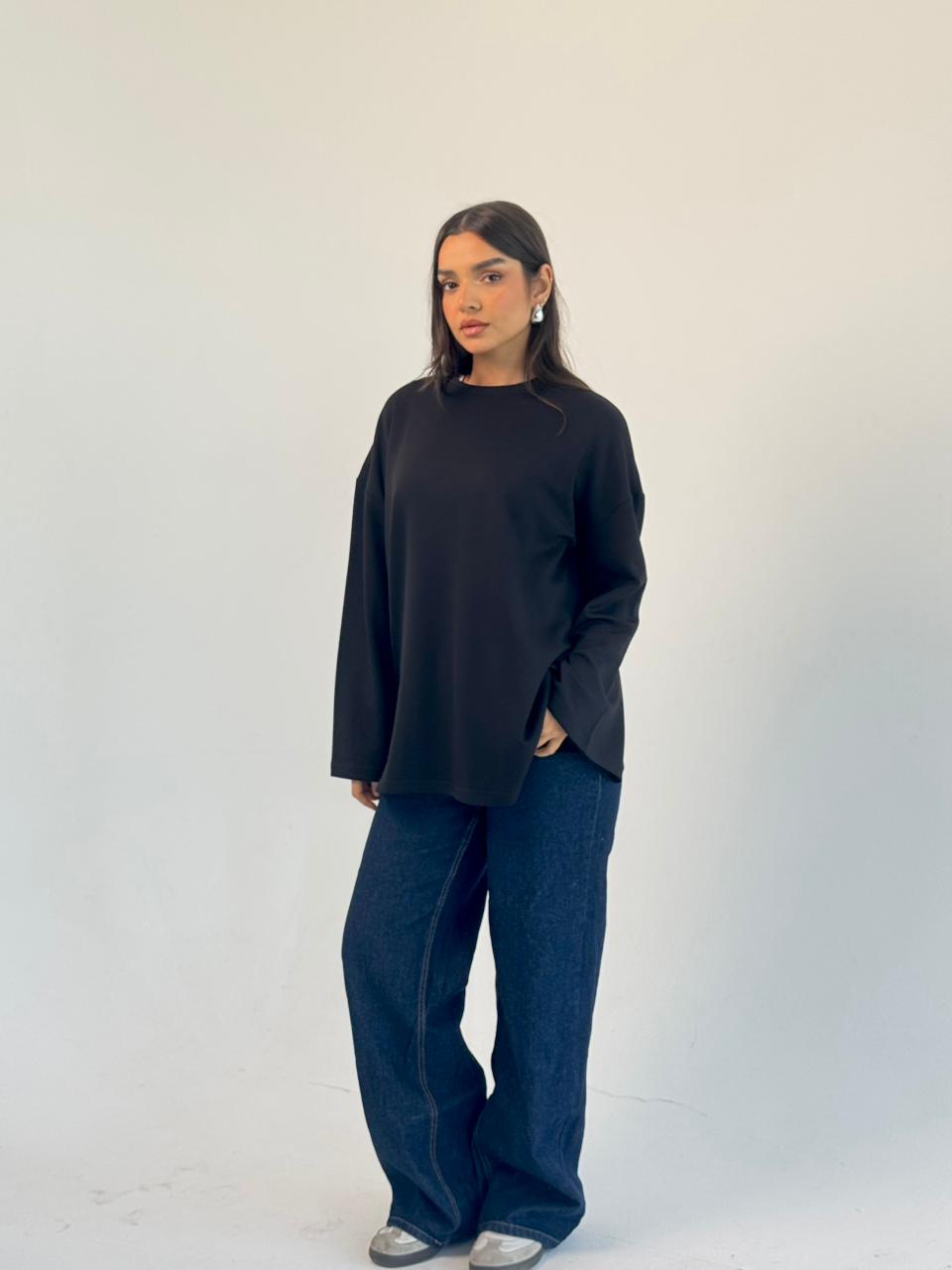Daily Comfort Blouse - Black