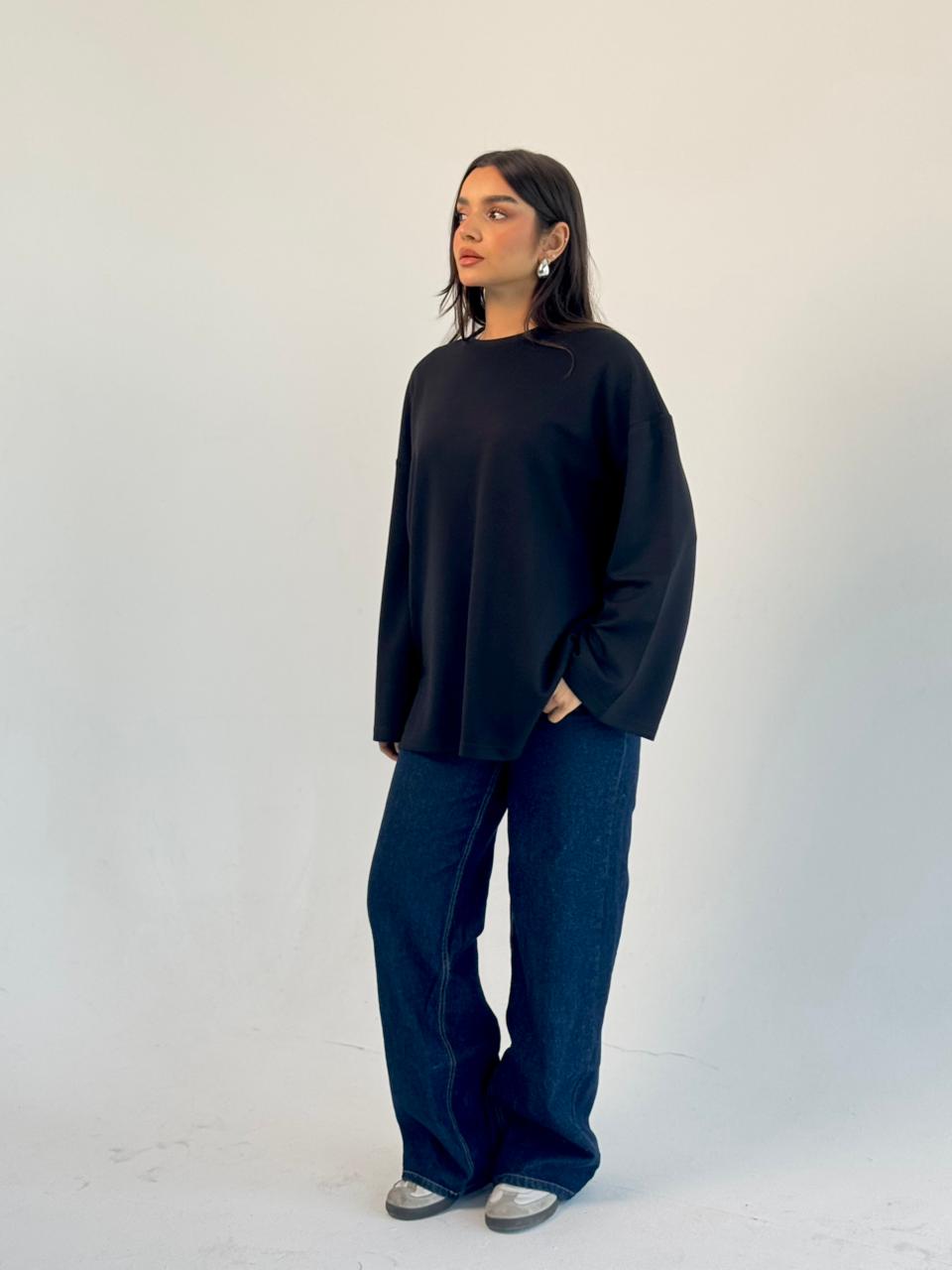 Daily Comfort Blouse - Black