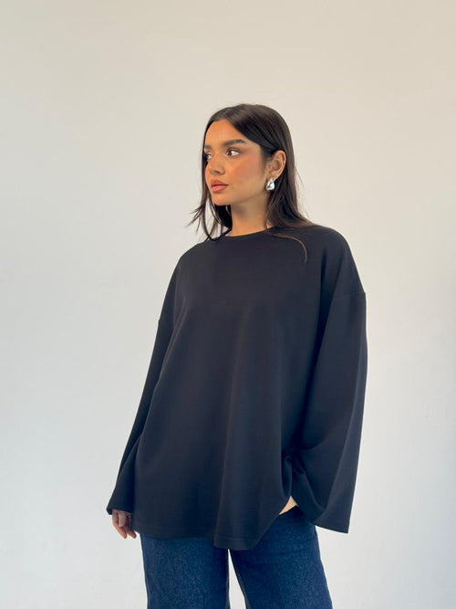 Daily Comfort Blouse - Black
