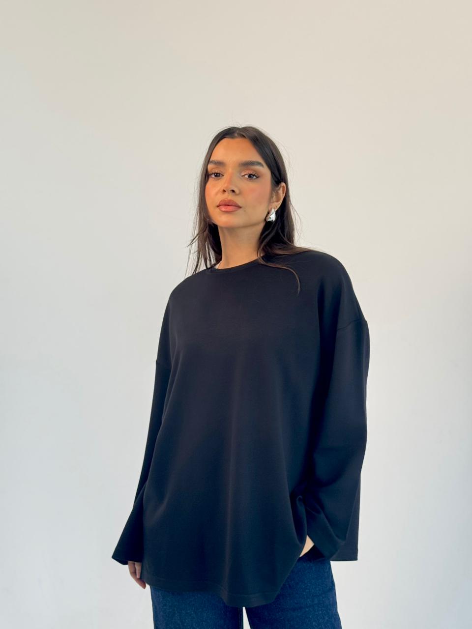 Daily Comfort Blouse - Black