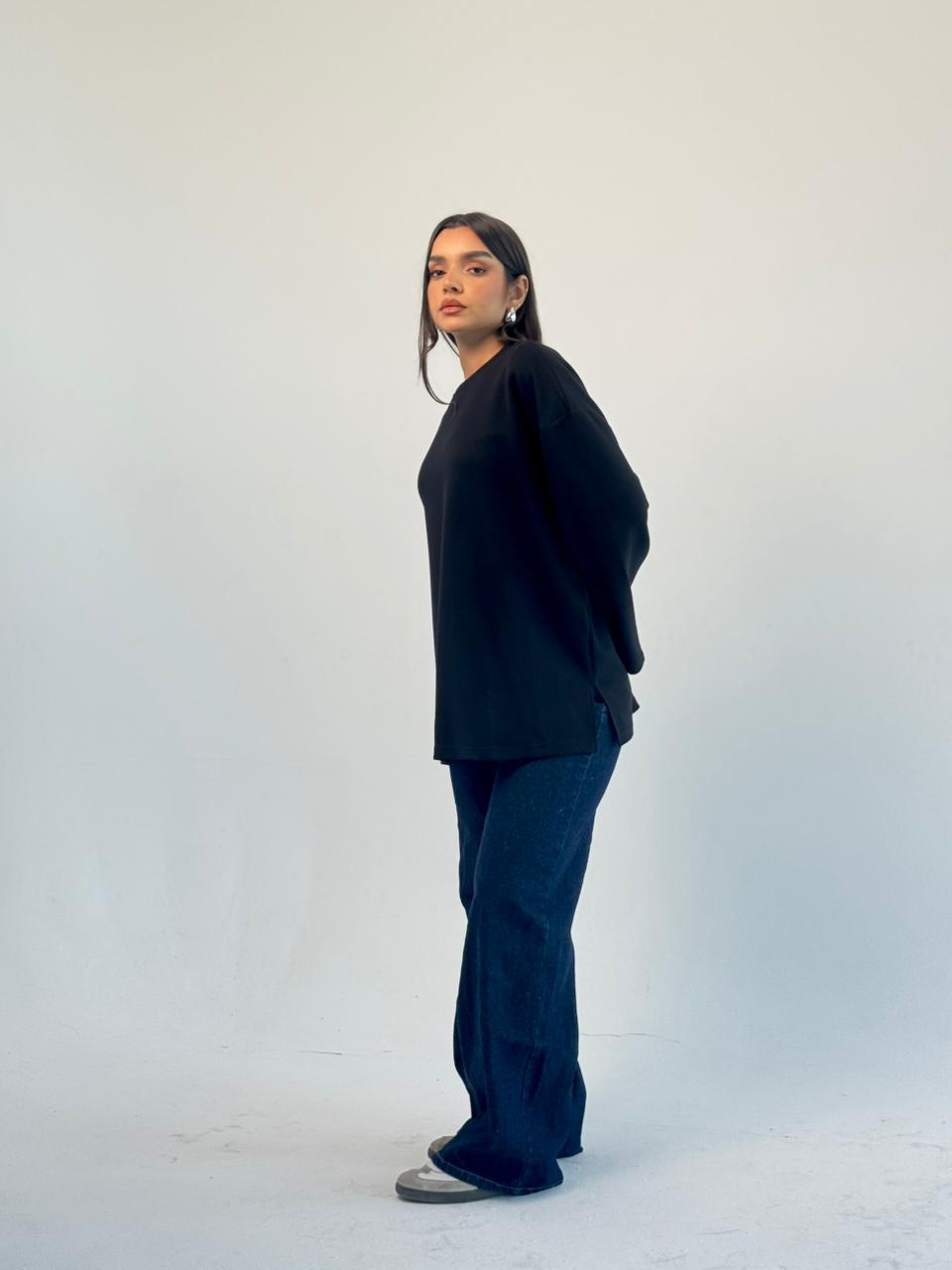Daily Comfort Blouse - Black