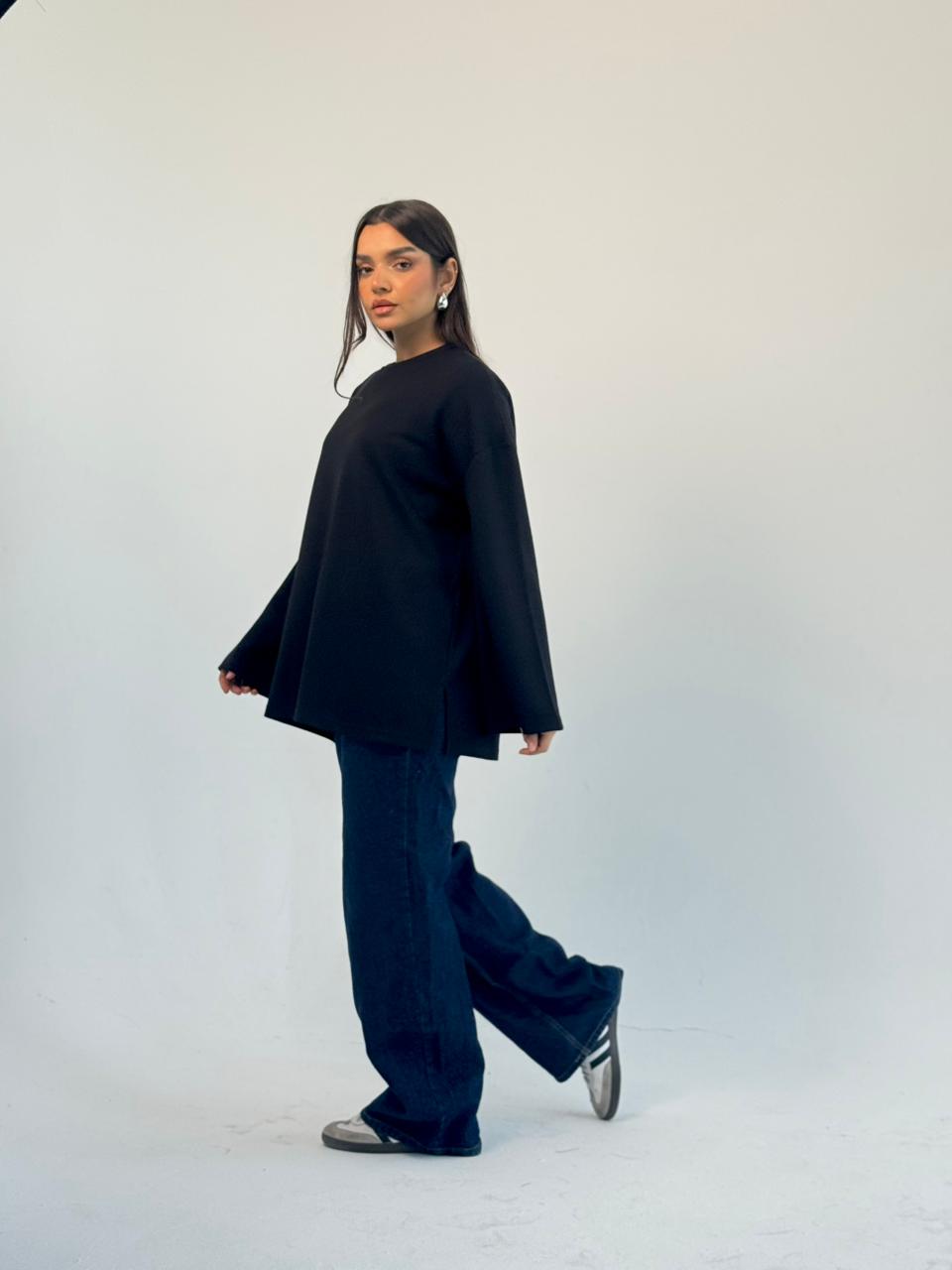 Daily Comfort Blouse - Black