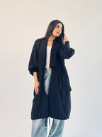 Summer Oversized Kimono -Black