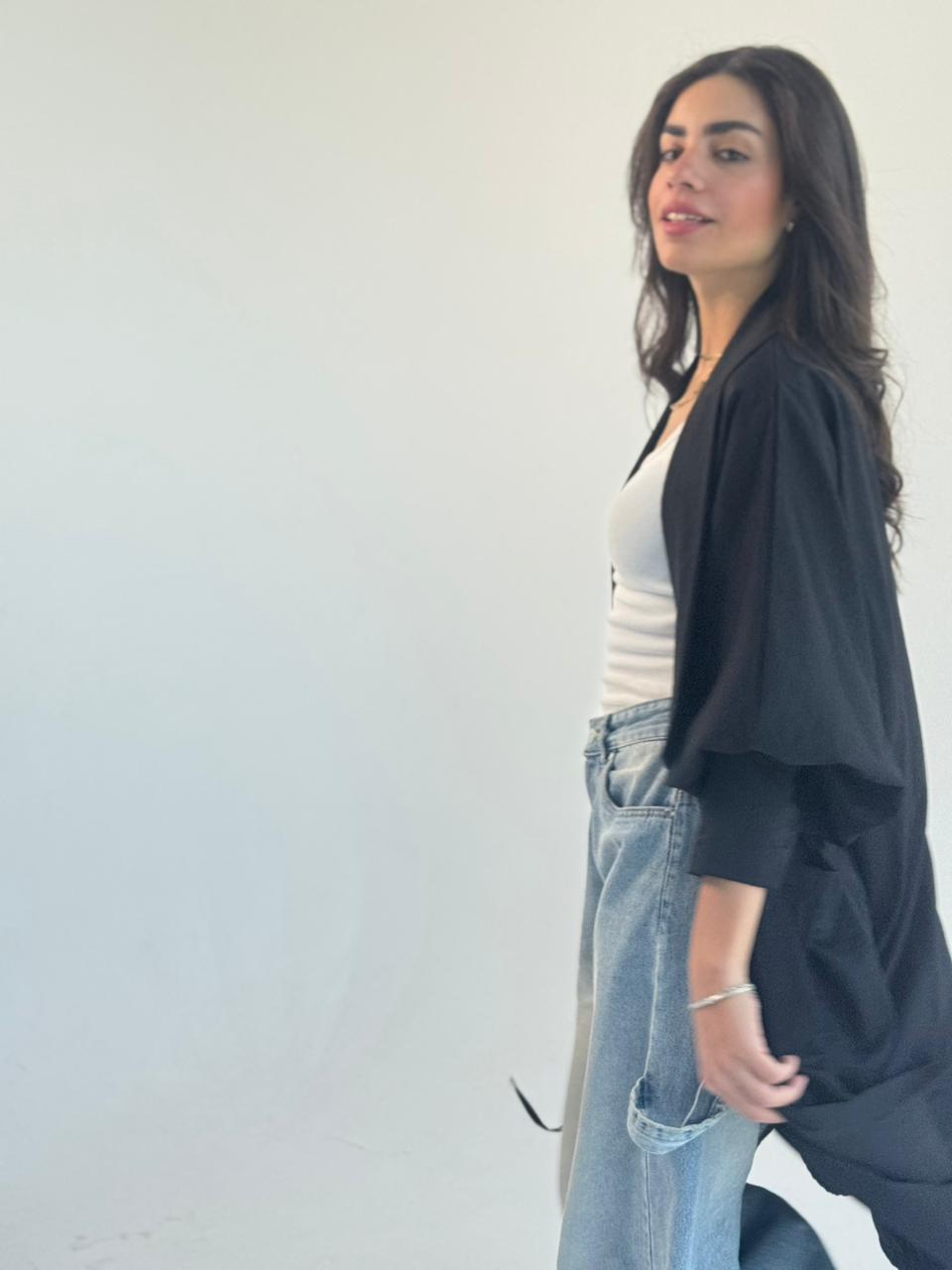 Summer Oversized Kimono -Black