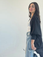Summer Oversized Kimono -Black