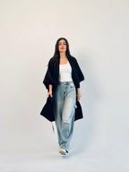 Summer Oversized Kimono -Black