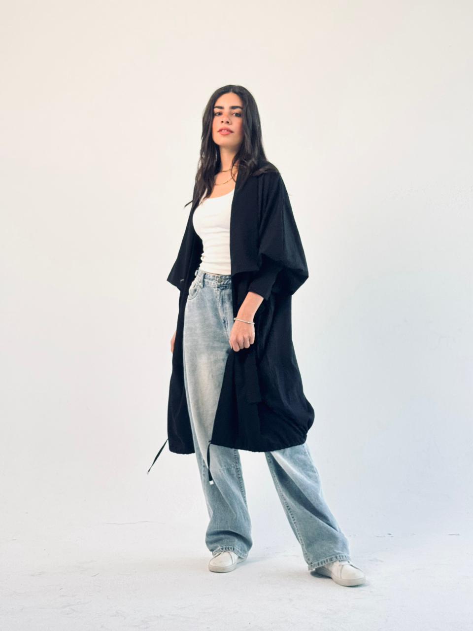 Summer Oversized Kimono -Black