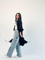 Summer Oversized Kimono -Black