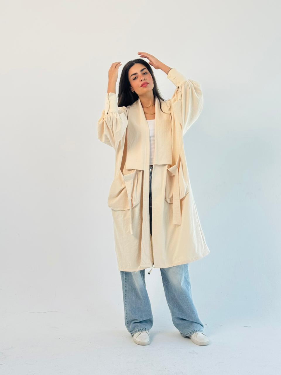 Summer Oversized Kimono-Beige