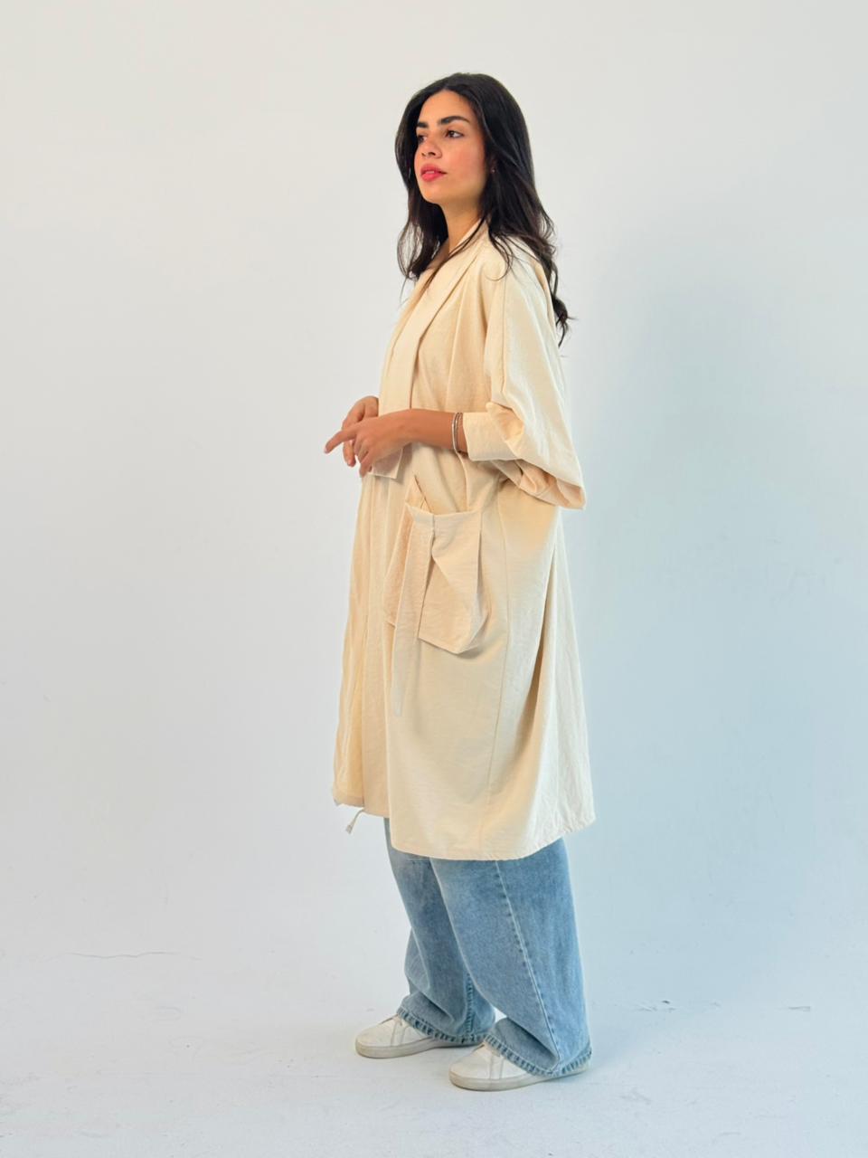 Summer Oversized Kimono-Beige