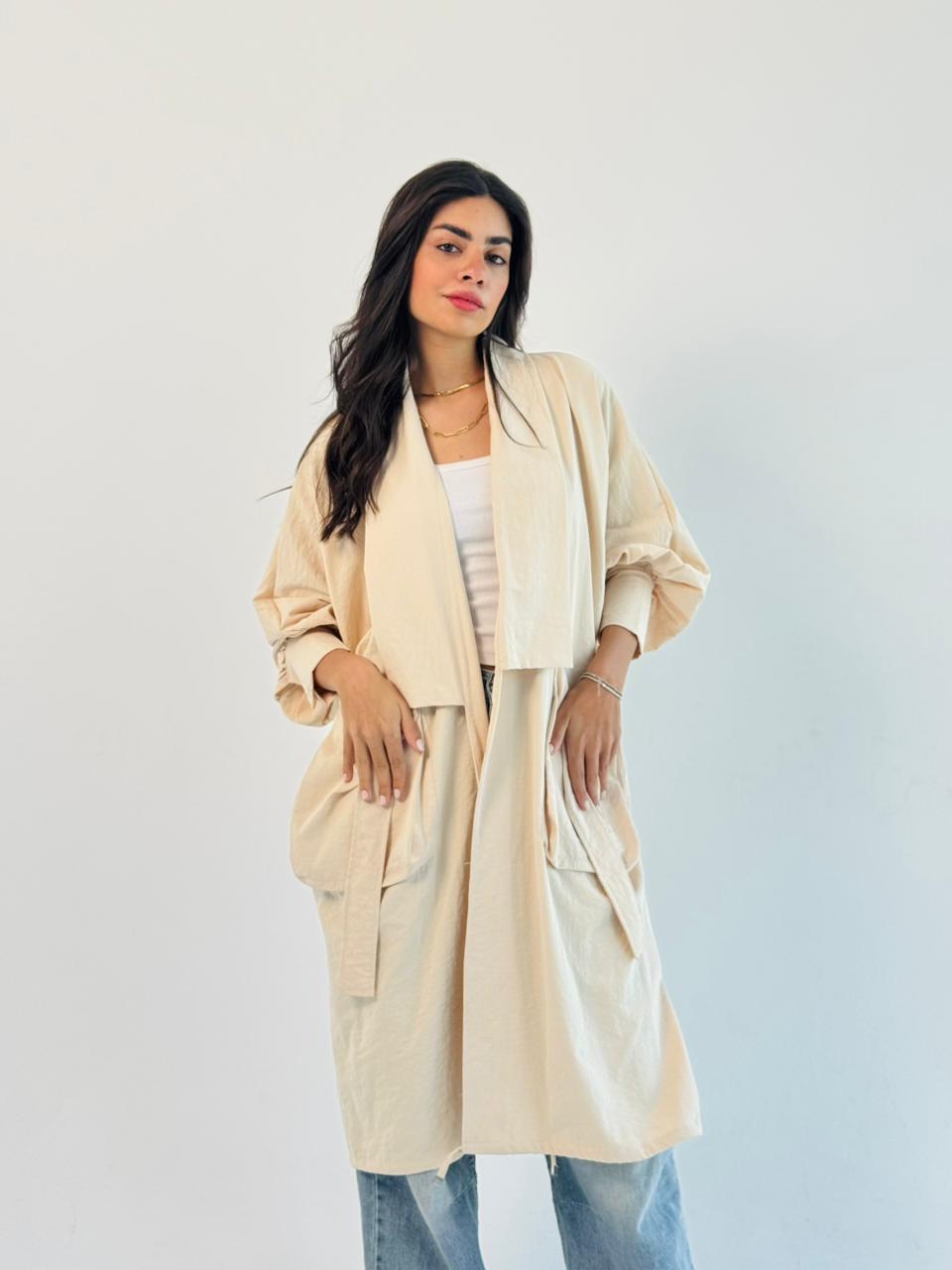 Summer Oversized Kimono-Beige