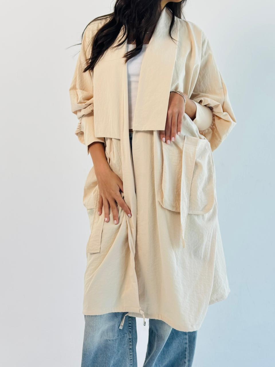 Summer Oversized Kimono-Beige