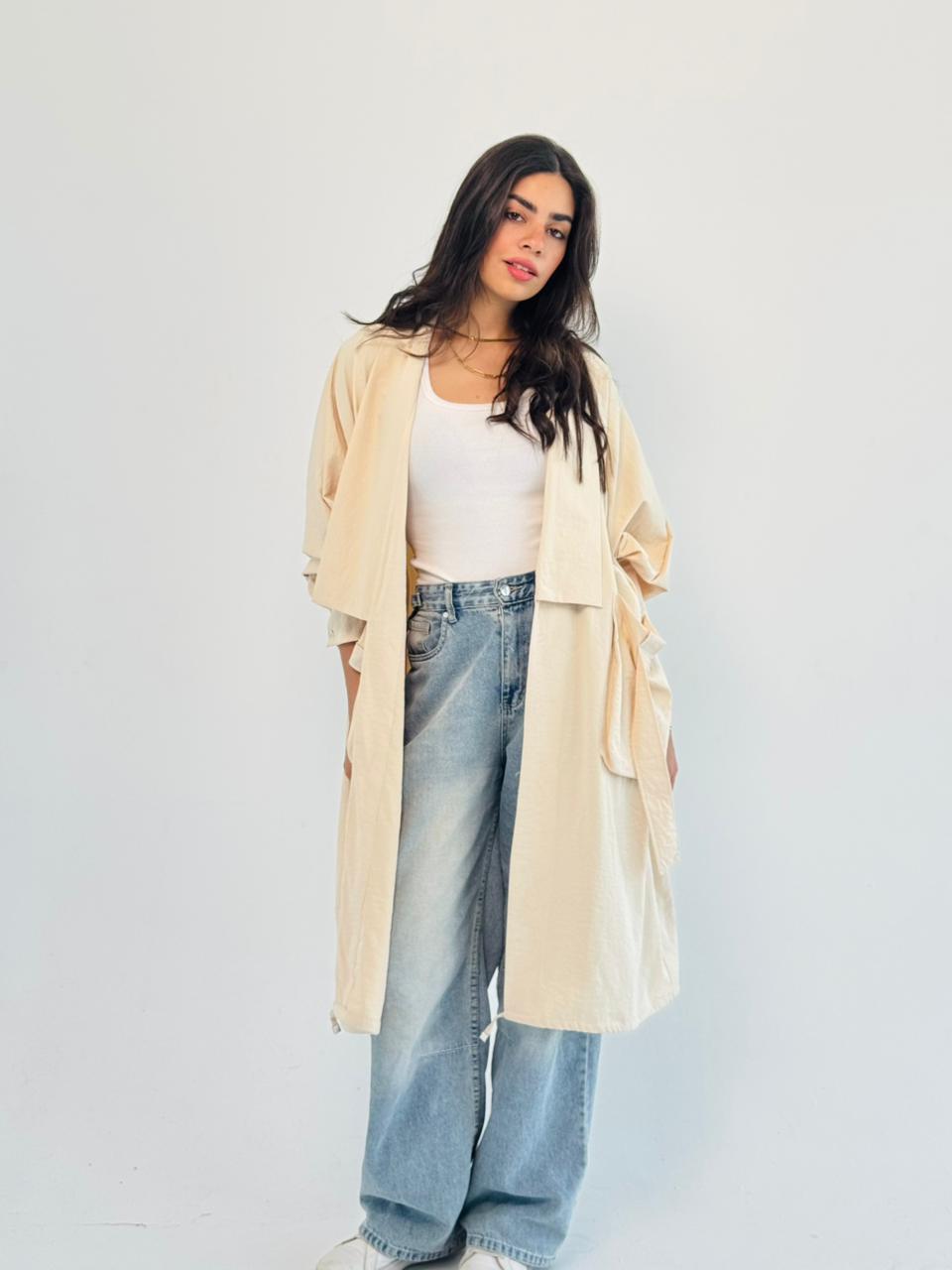 Summer Oversized Kimono-Beige
