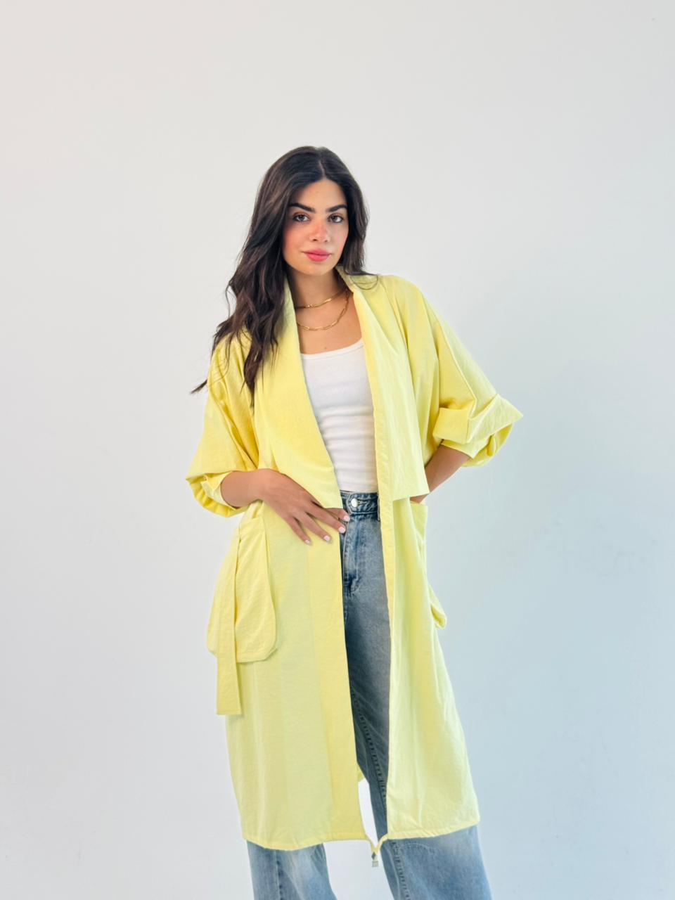 Summer Oversized Kimono-Yellow