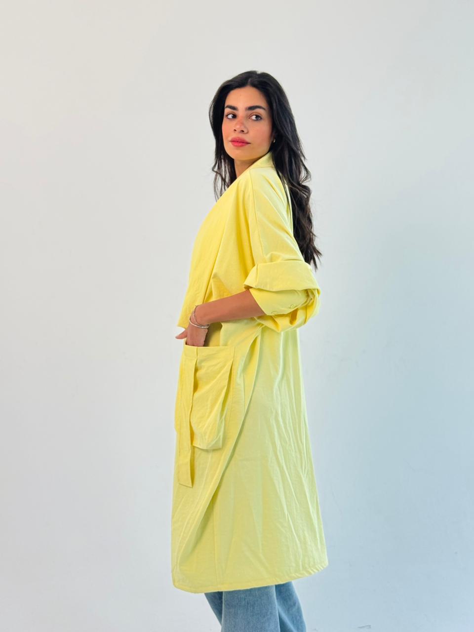 Summer Oversized Kimono-Yellow
