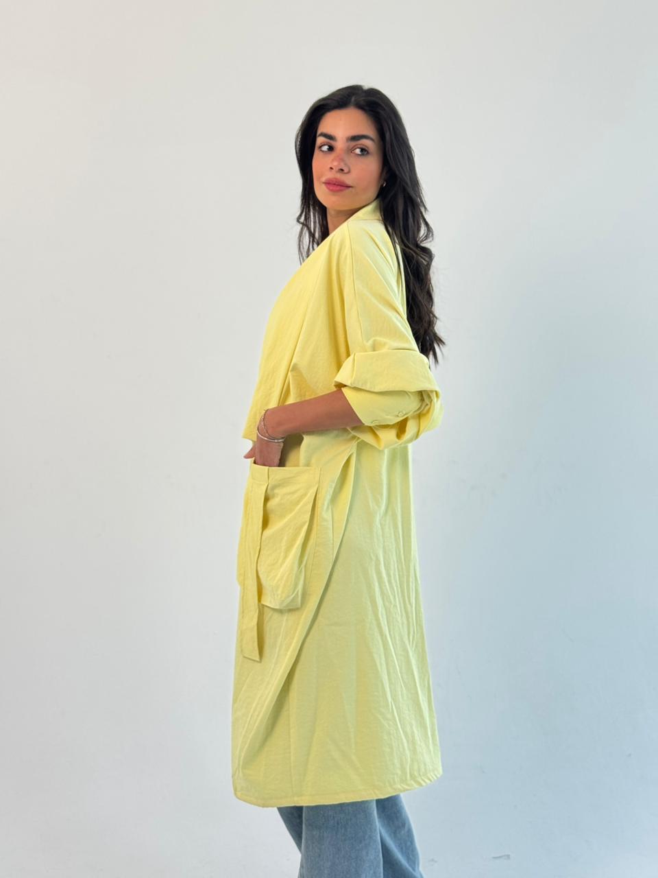 Summer Oversized Kimono-Yellow