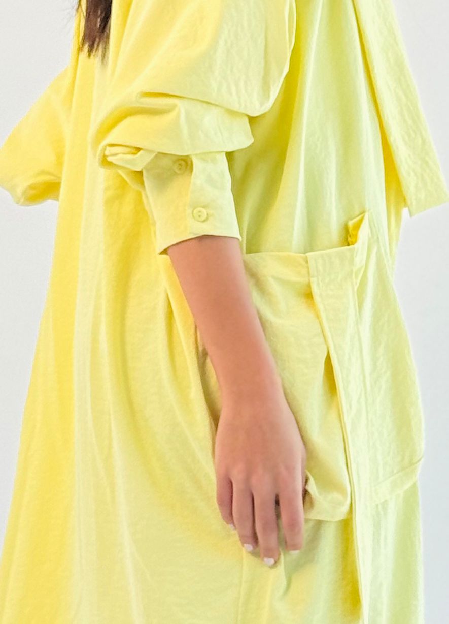 Summer Oversized Kimono-Yellow
