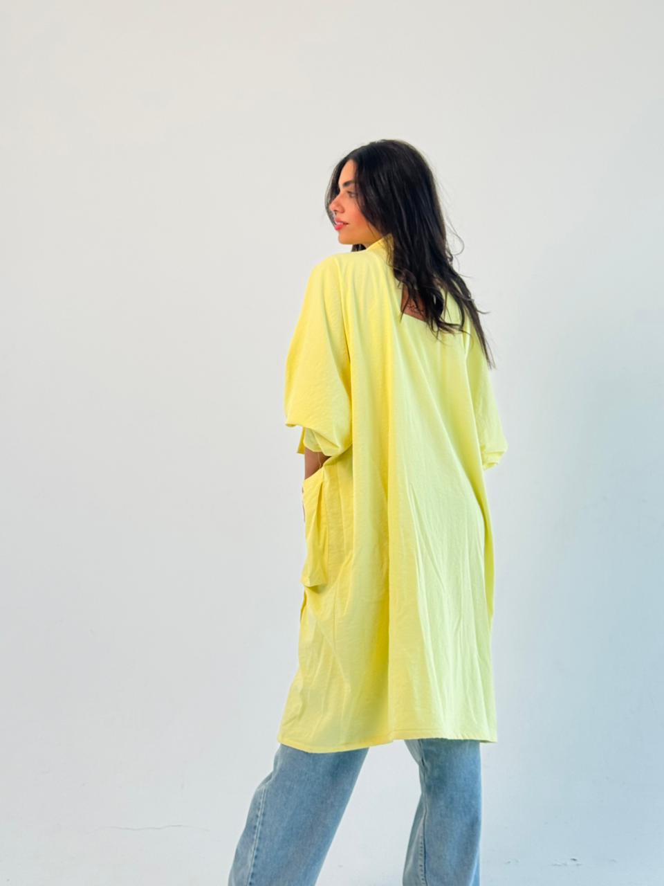 Summer Oversized Kimono-Yellow