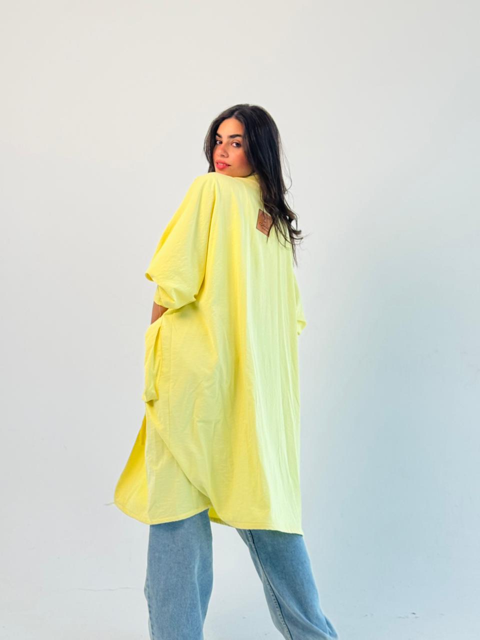 Summer Oversized Kimono-Yellow