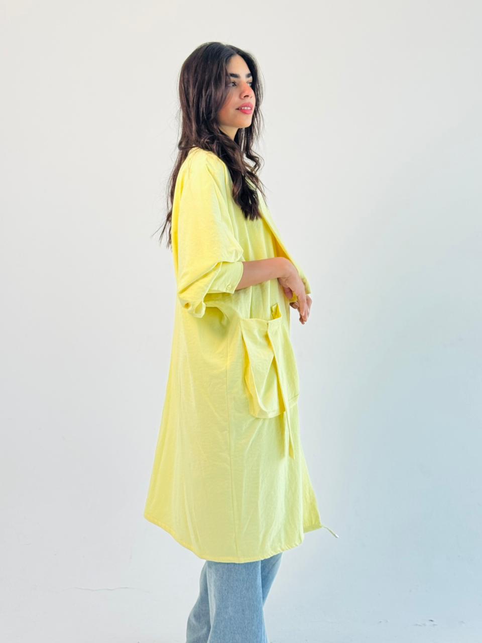 Summer Oversized Kimono-Yellow