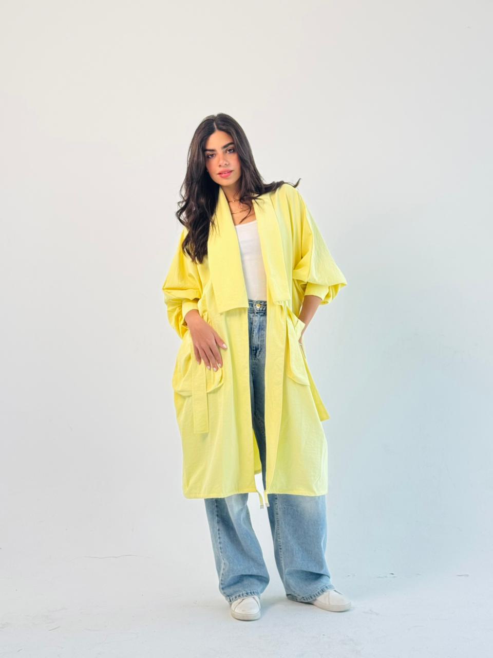 Summer Oversized Kimono-Yellow