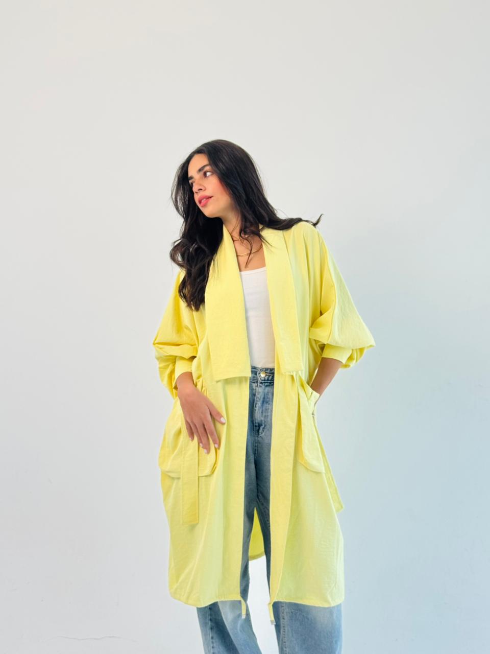 Summer Oversized Kimono-Yellow
