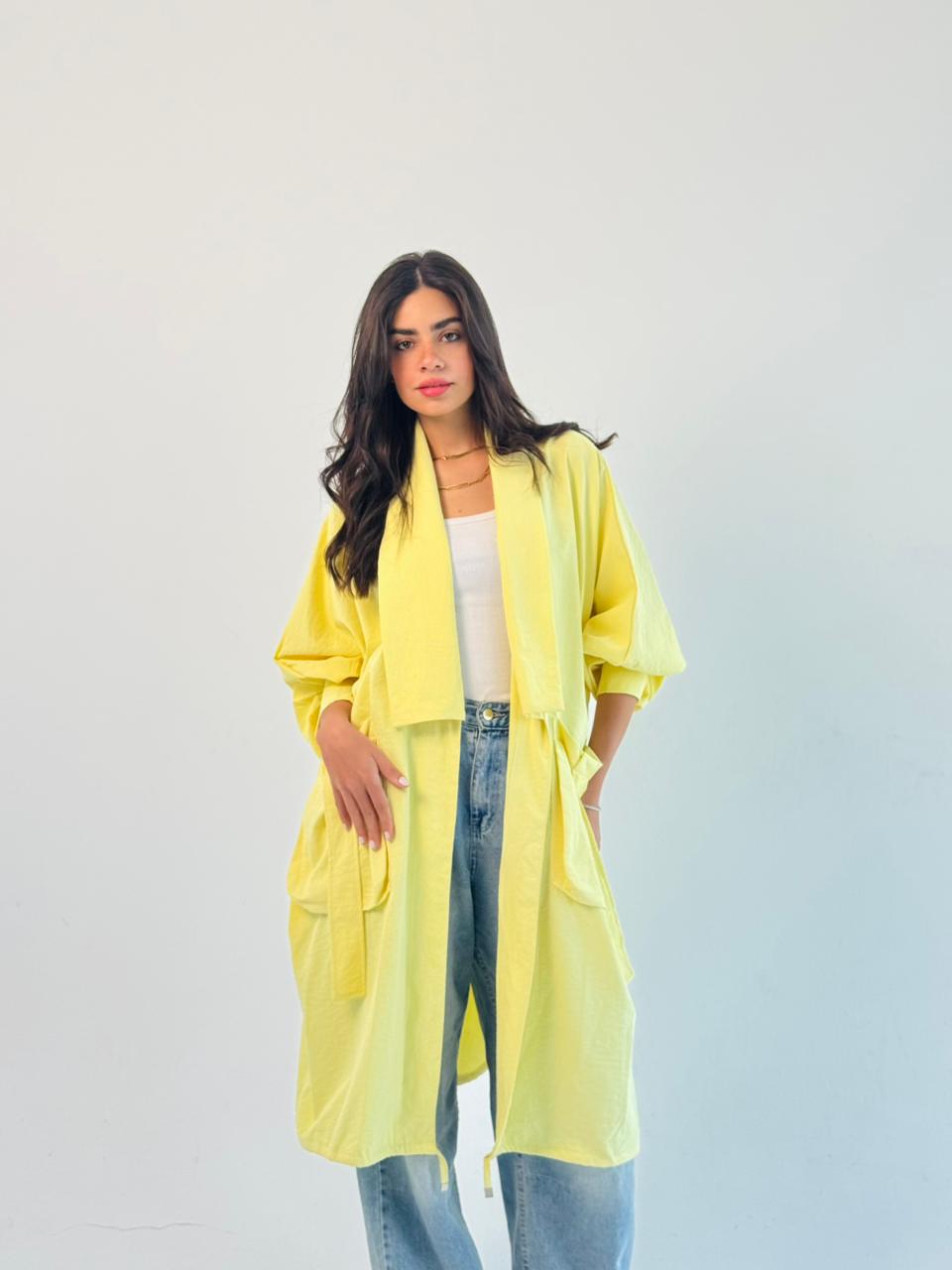 Summer Oversized Kimono-Yellow